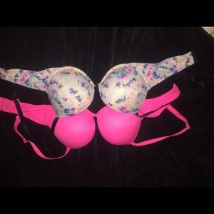 Pink Push-Up Bras